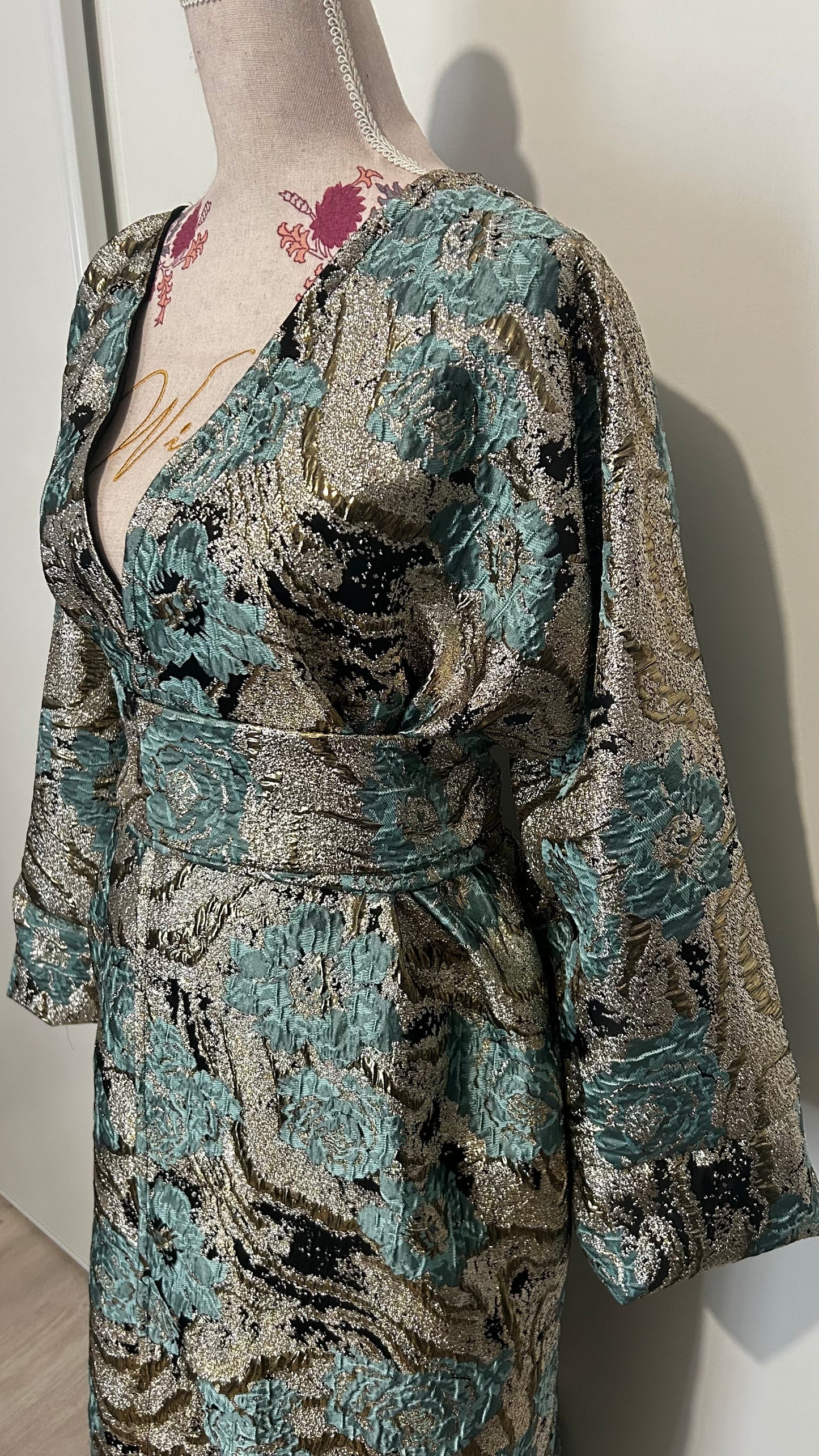 Kimono Sana Bleu Brocard