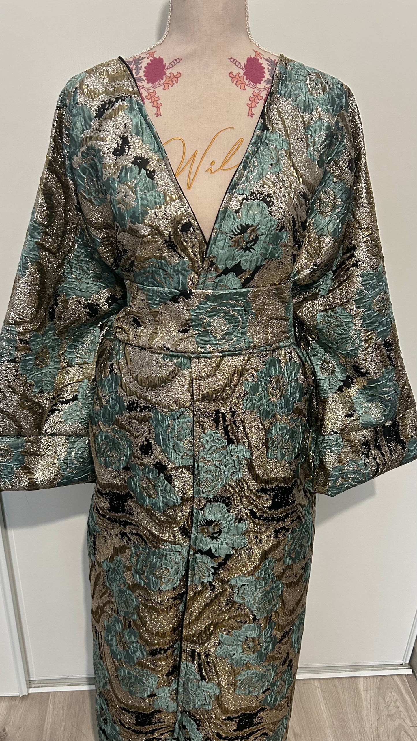 Kimono Sana Bleu Brocard